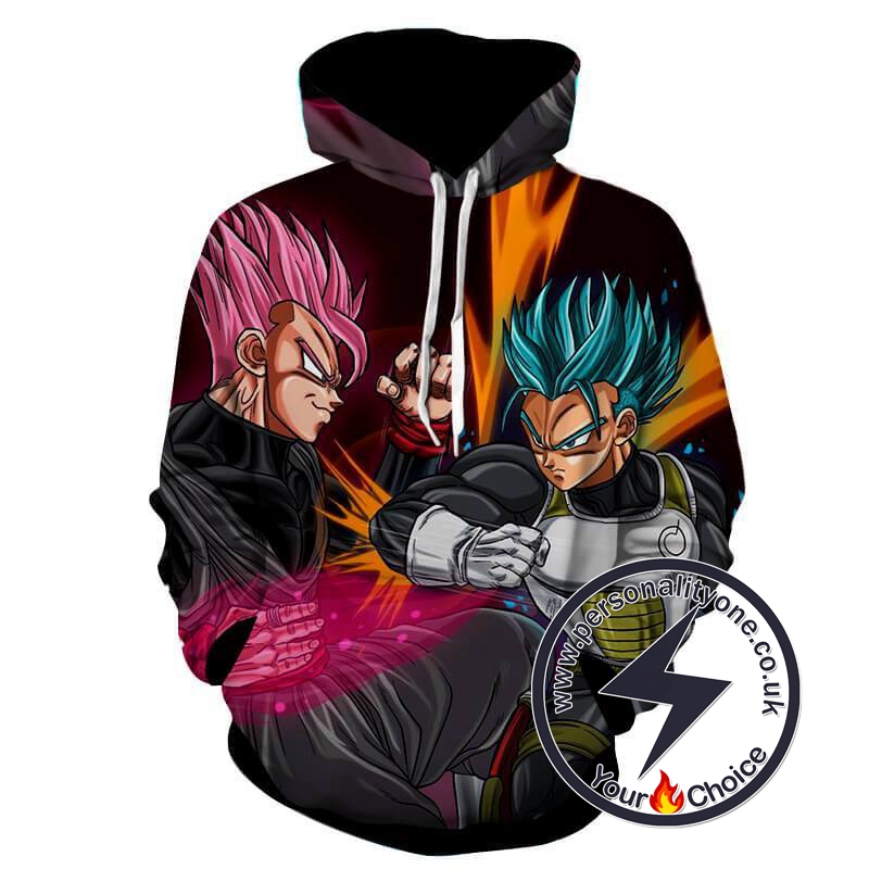 Dragon Ball Z - God Vegeta & Goku Black 3D - Hoodies